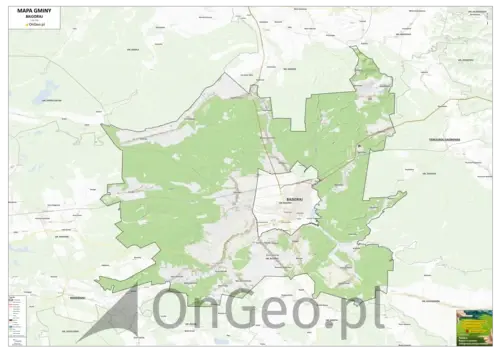 Mapa gminy Biłgoraj